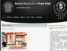 Tablet Screenshot of euskalbushinkan.com